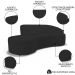 Sofá Living  2 Lugares 180cm Braço Direito Mozart D06 Sintético Preto - Mpozenato