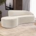 Sofá Living  2 Lugares 180cm Braço Direito Mozart D06 Veludo Bege - Mpozenato