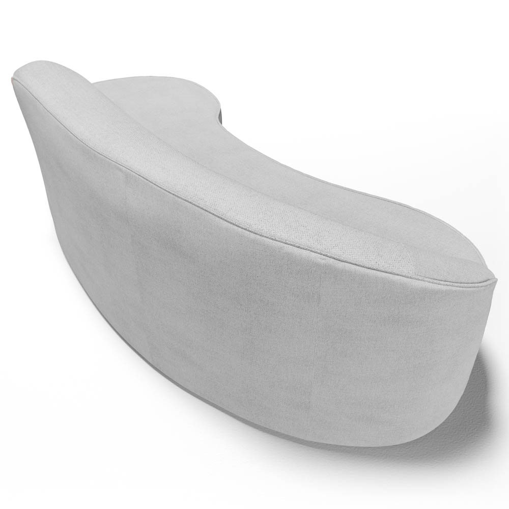 Sofá Living  2 Lugares 180cm Braço Esquerdo Mozart D06 Linho Cinza - Mpozenato