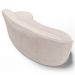 Sofá Living  2 Lugares 180cm Braço Esquerdo Mozart D06 Linho Cru - Mpozenato