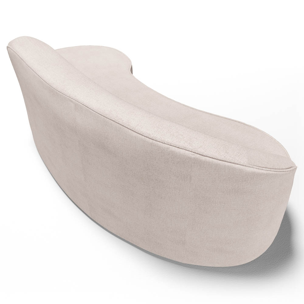 Sofá Living  2 Lugares 180cm Braço Esquerdo Mozart D06 Linho Cru - Mpozenato