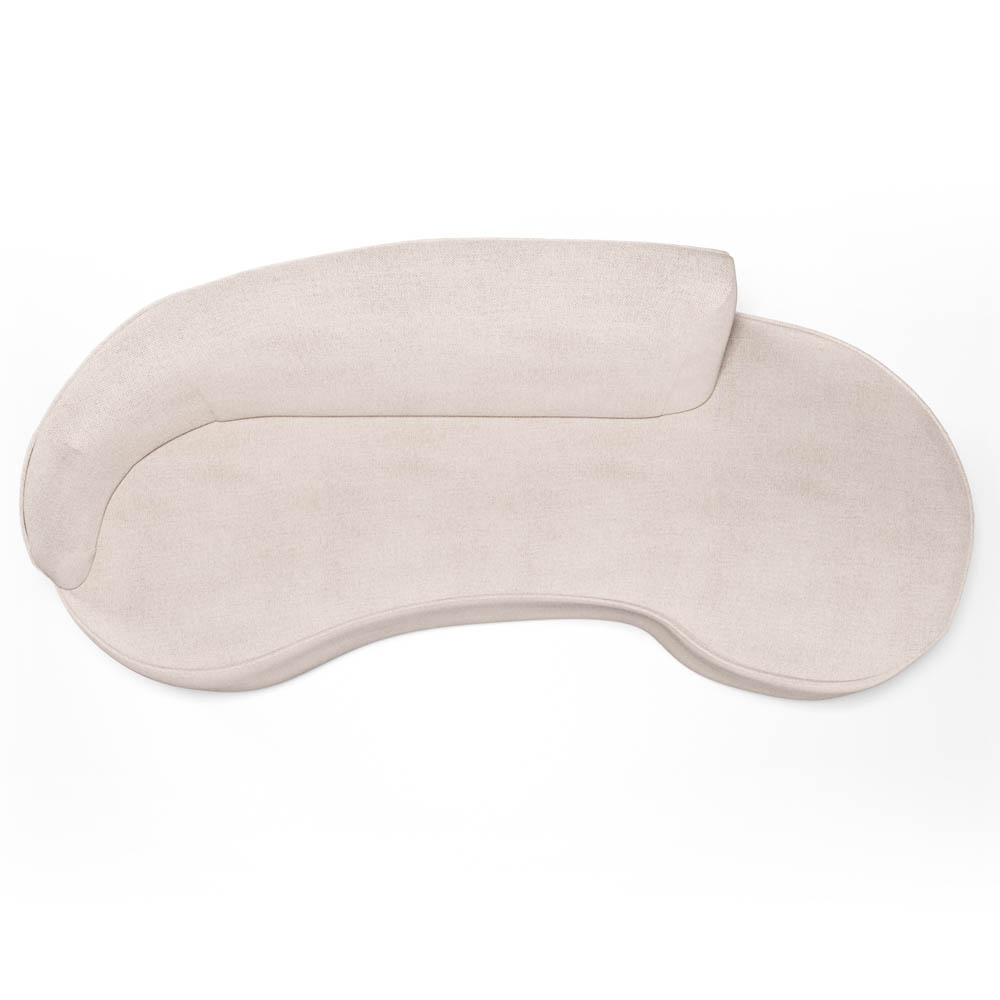 Sofá Living  2 Lugares 180cm Braço Esquerdo Mozart D06 Linho Cru - Mpozenato