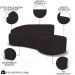 Sofá Living  2 Lugares 180cm Braço Esquerdo Mozart D06 Sintético Marrom - Mpozenato