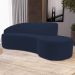 Sofá Living  2 Lugares 180cm Braço Esquerdo Mozart D06 Veludo Azul - Mpozenato