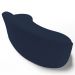 Sofá Living  2 Lugares 180cm Braço Esquerdo Mozart D06 Veludo Azul - Mpozenato
