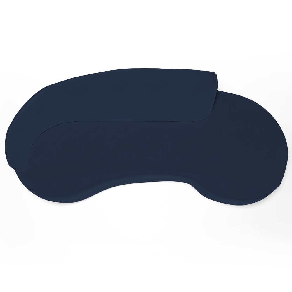 Sofá Living  2 Lugares 180cm Braço Esquerdo Mozart D06 Veludo Azul - Mpozenato