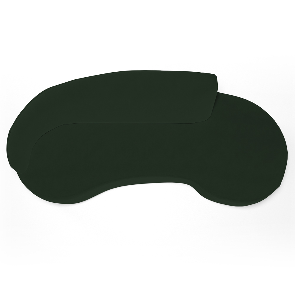 Sofá Living  2 Lugares 180cm Braço Esquerdo Mozart D06 Veludo Verde - Mpozenato