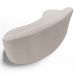 Sofá Living  3 Lugares 210cm Braço Direito Mozart D06 Bouclê Bege - Mpozenato