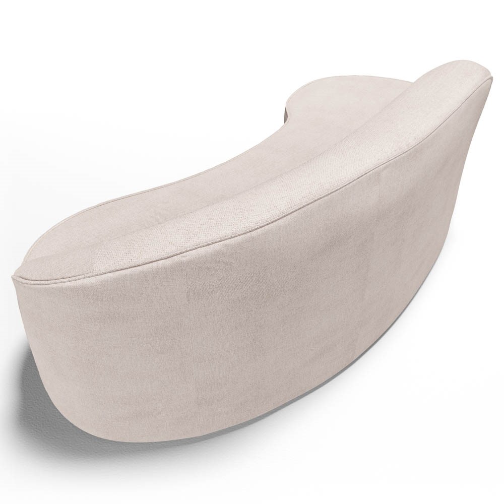 Sofá Living  3 Lugares 210cm Braço Direito Mozart D06 Linho Cru - Mpozenato