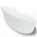 Sofá Living  3 Lugares 210cm Braço Esquerdo Mozart D06 Sintético Branco - Mpozenato