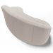 Sofá Living  3 Lugares 230cm Braço Esquerdo Mozart D06 Bouclê Bege - Mpozenato