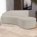 Sofá Living  3 Lugares 230cm Braço Esquerdo Mozart D06 Sintético Bege - Mpozenato