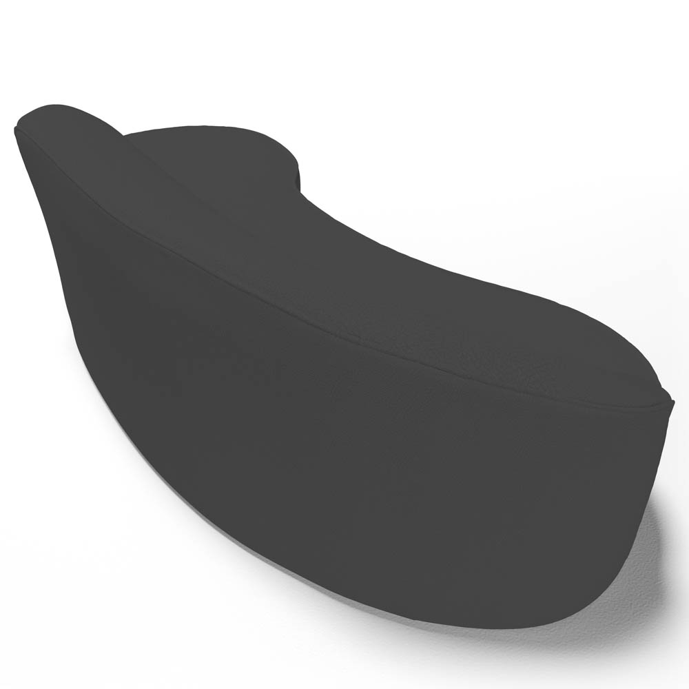 Sofá Living  3 Lugares 230cm Braço Esquerdo Mozart D06 Sintético Cinza - Mpozenato