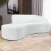 Sofá Living  4 Lugares 280cm Braço Direito Mozart D06 Sintético Branco - Mpozenato