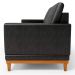 Sofá Living 145cm 2 Lugares Kayrós D05 Sintético Preto - Mpozenato