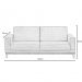 Sofá Living 145cm 2 Lugares Kayrós D05 Suede Bege - Mpozenato