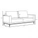 Sofá Living 180cm 3 Lugares Kayrós D05 Sintético Branco - Mpozenato