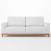 Sofá Living 180cm 3 Lugares Kayrós D05 Sintético Branco - Mpozenato
