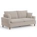Sofá Living 2 Lugares 160cm com Almofadas Veras D05 Boucle Bege - Mpozenato