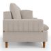 Sofá Living 2 Lugares 160cm com Almofadas Veras D05 Boucle Bege - Mpozenato