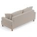 Sofá Living 2 Lugares 160cm com Almofadas Veras D05 Boucle Bege - Mpozenato