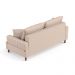 Sofá Living 2 Lugares 160cm com Almofadas Veras D05 Linho Bege - Mpozenato