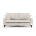Sofá Living 2 Lugares 160cm com Almofadas Veras D05 Linho Cru - Mpozenato