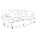 Sofá Living 2 Lugares 160cm com Almofadas Veras D05 Linho Cru - Mpozenato