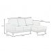 Sofá Living 200cm 3 Lugares Com Chaise Direito Kayrós D05 Suede Bege - Mpozenato