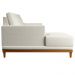 Sofá Living 200cm 3 Lugares Com Chaise Esquerdo Kayrós D05 Linho Cru - Mpozenato