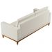 Sofá Living 200cm 3 Lugares Kayrós D05 Linho Cru - Mpozenato