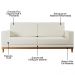 Sofá Living 200cm 3 Lugares Kayrós D05 Linho Cru - Mpozenato