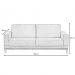 Sofá Living 200cm 3 Lugares Kayrós D05 Suede Bege - Mpozenato