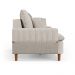 Sofá Living 3 Lugares 180cm com Almofadas Veras D05 Linho Bege - Mpozenato