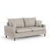 Sofá Living 3 Lugares 180cm com Almofadas Veras D05 Linho Bege - Mpozenato