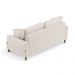 Sofá Living 3 Lugares 180cm com Almofadas Veras D05 Linho Cru - Mpozenato