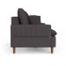 Sofá Living 3 Lugares 180cm com Almofadas Veras D05 Suede Cinza - Mpozenato
