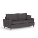 Sofá Living 3 Lugares 180cm com Almofadas Veras D05 Suede Cinza - Mpozenato