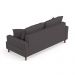 Sofá Living 3 Lugares 180cm com Almofadas Veras D05 Suede Cinza - Mpozenato