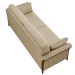 Sofá Living 3 Lugares 222cm Pés Madeira Roya M22 Linho Bege - Mpozenato