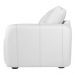 Sofá Living 3 Lugares Sala de Estar 220cm Virtus L07 Couro Branco - Mpozenato