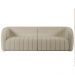 Sofá Living Decorativo 3 Lugares 252cm Meris M22 Bouclê Bege - Mpozenato