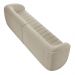 Sofá Living Decorativo 3 Lugares 252cm Meris M22 Bouclê Bege - Mpozenato