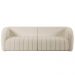 Sofá Living Decorativo 3 Lugares 252cm Meris M22 Bouclê Cru - Mpozenato