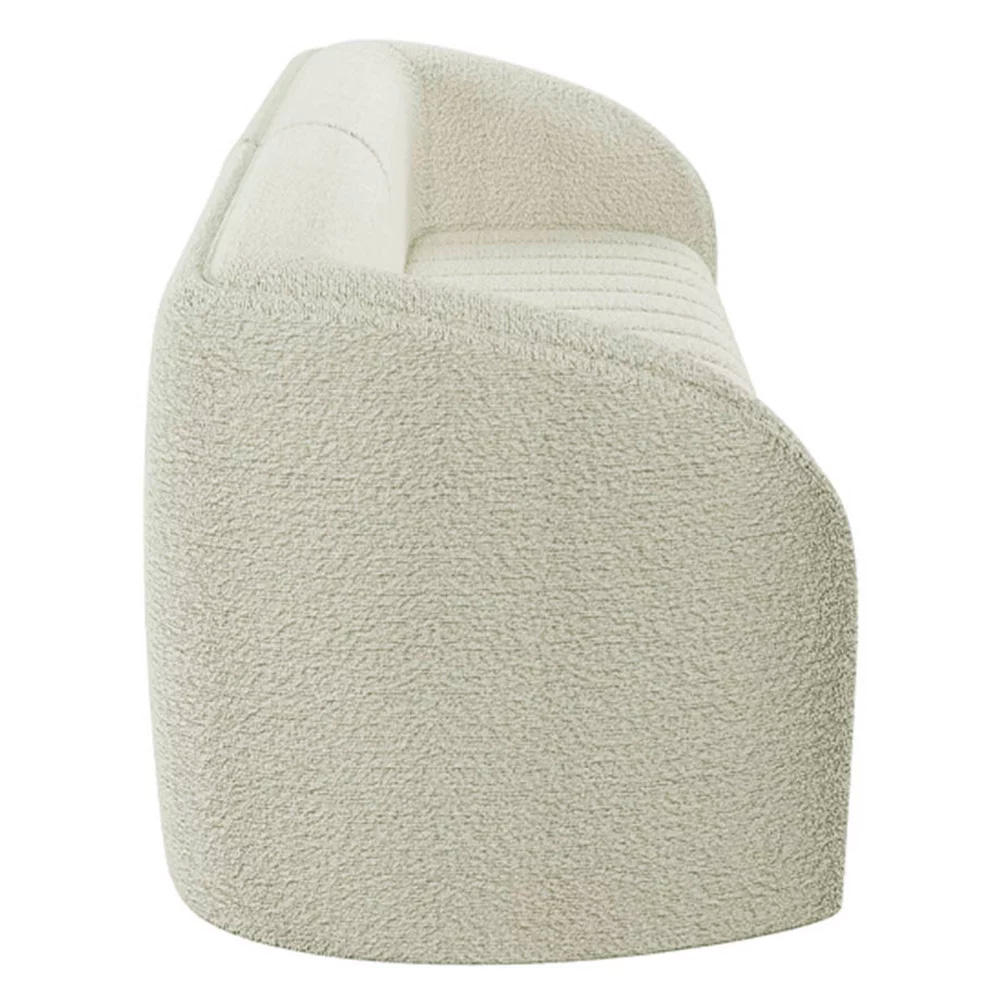 Sofá Living Decorativo 3 Lugares 292cm Meris M22 Bouclê Cru - Mpozenato