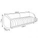 Sofá Living Decorativo 3 Lugares 292cm Meris M22 Veludo Marrom - Mpozenato