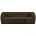 Sofá Living Decorativo 3 Lugares 292cm Meris M22 Veludo Marrom - Mpozenato