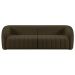 Sofá Living Decorativo 4 Lugares 332cm Meris M22 Veludo Marrom - Mpozenato