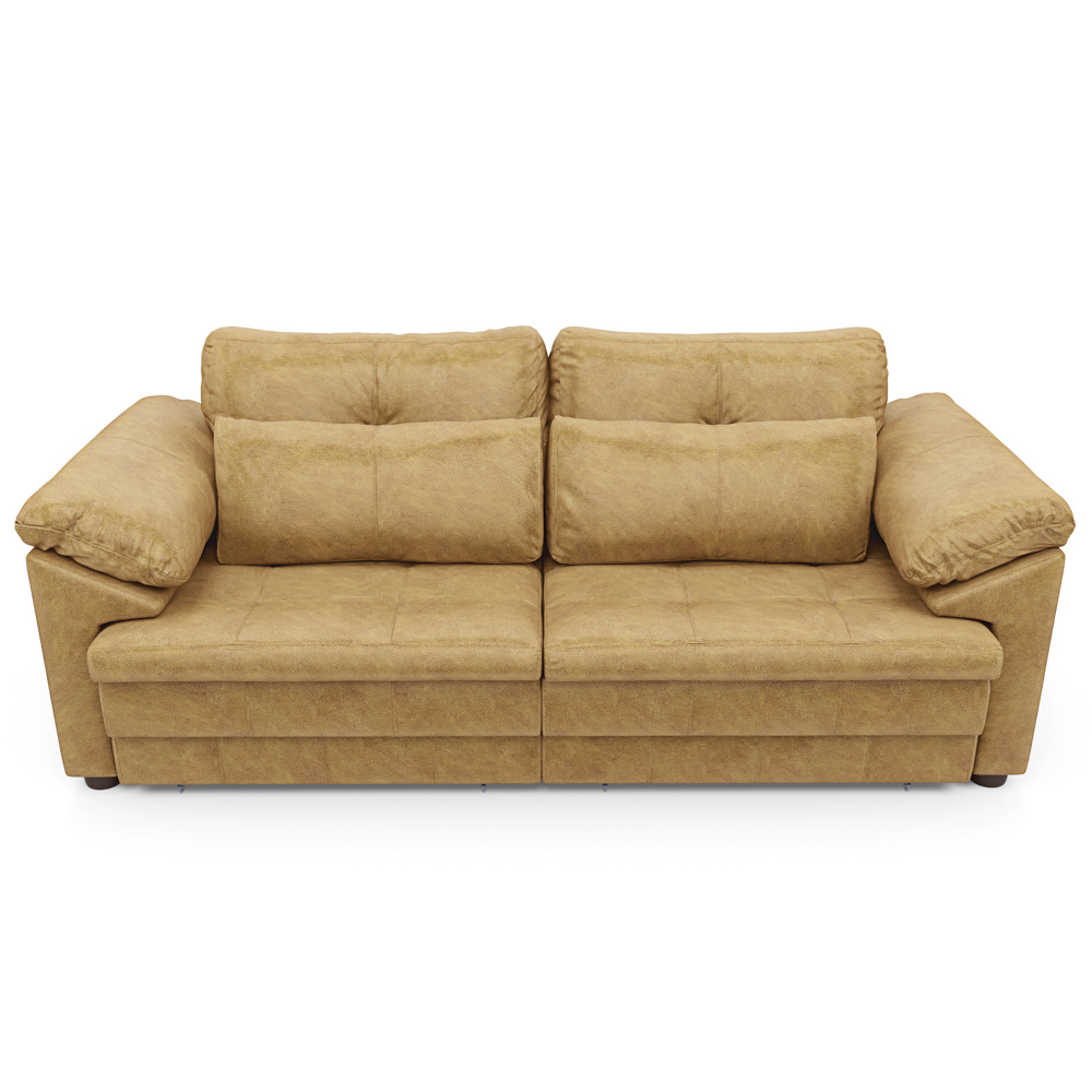 Sofá Retrátil 2 Lugares Para Sala 175cm Dijon Couro Bege S07 - Mpozenato