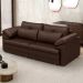Sofá Retrátil 2 Lugares Para Sala 175cm Dijon Couro Caramelo S07 - Mpozenato